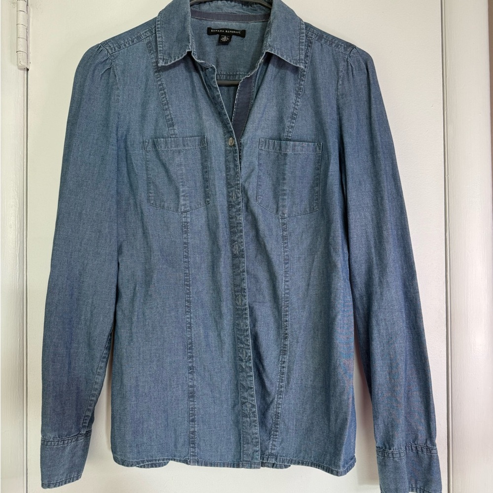 Banana Republic Light Blue Denim Shirt